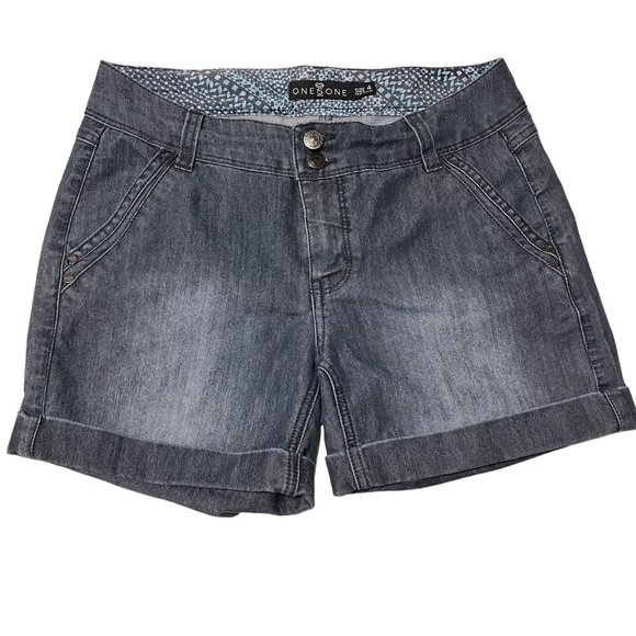 One 5 One Cuffed Jean Shorts - Picture 1 of 4